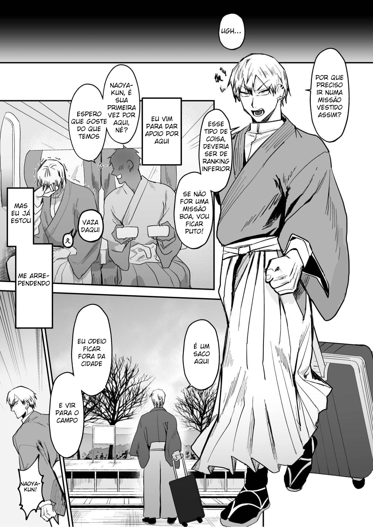A História de Naoya, Que Cai Em Tentação Para O Tiozão da Hipnose - Página 3