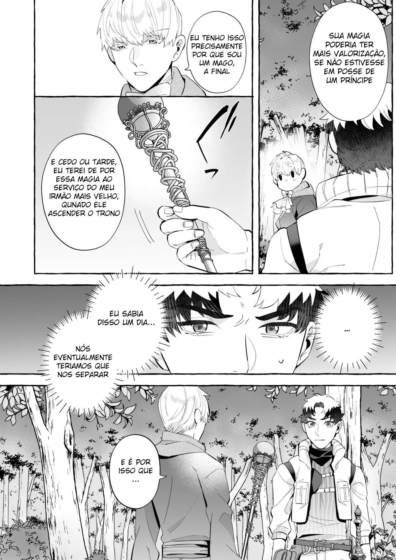 De Jeito Nenhum Eu Me Apaixonaria Por Uma Crista de Ventre ~Nunca Ouvi Falar de Um Mago Dispensado Que Se Tornou Um Yandere!~ - Página 45