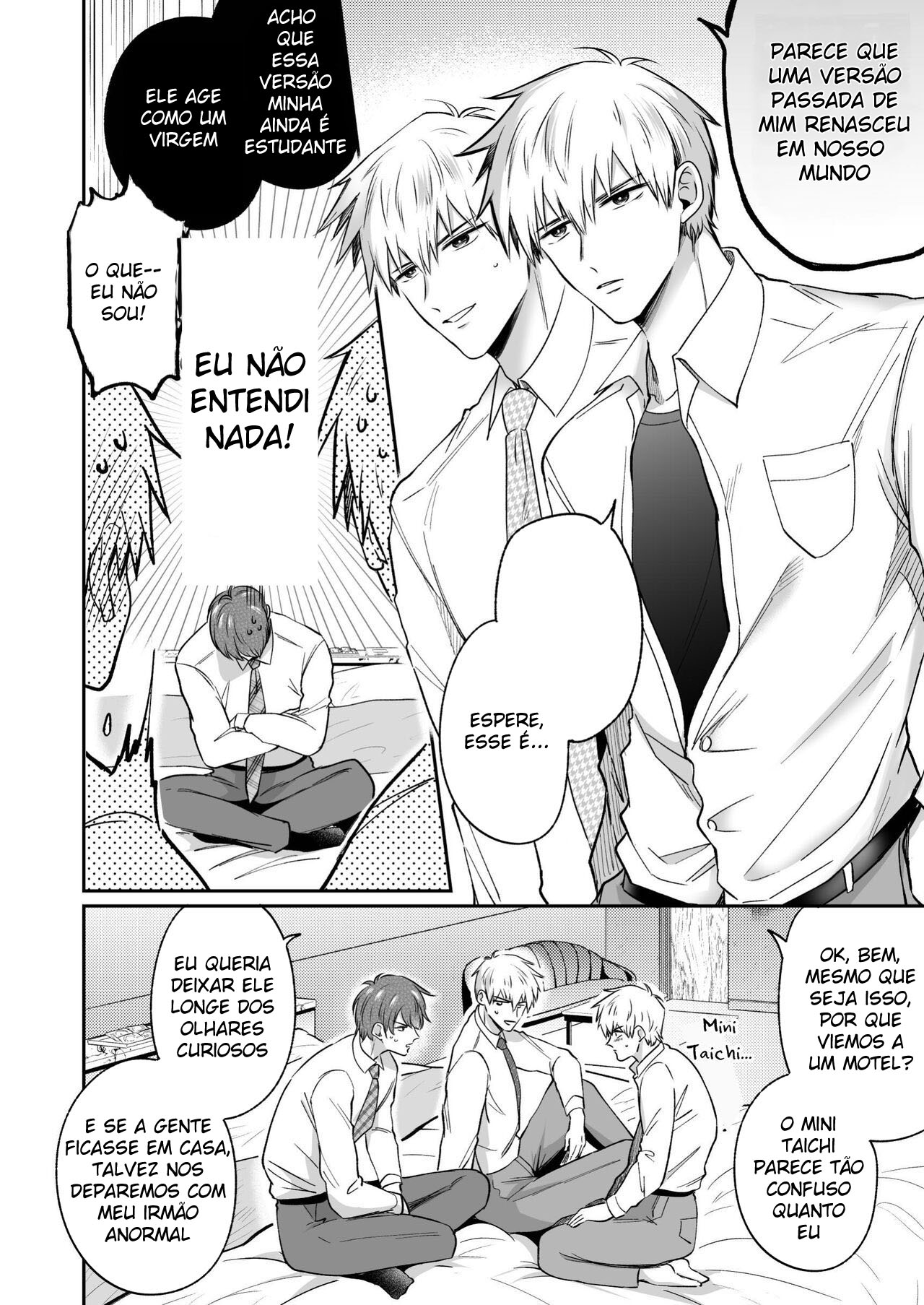 Encontro de Homens Assalariados Em Um Motel 8 ~ Garoto Universitário Levando Dupla Penetração Em Um Novo Mundo ~ - Página 13