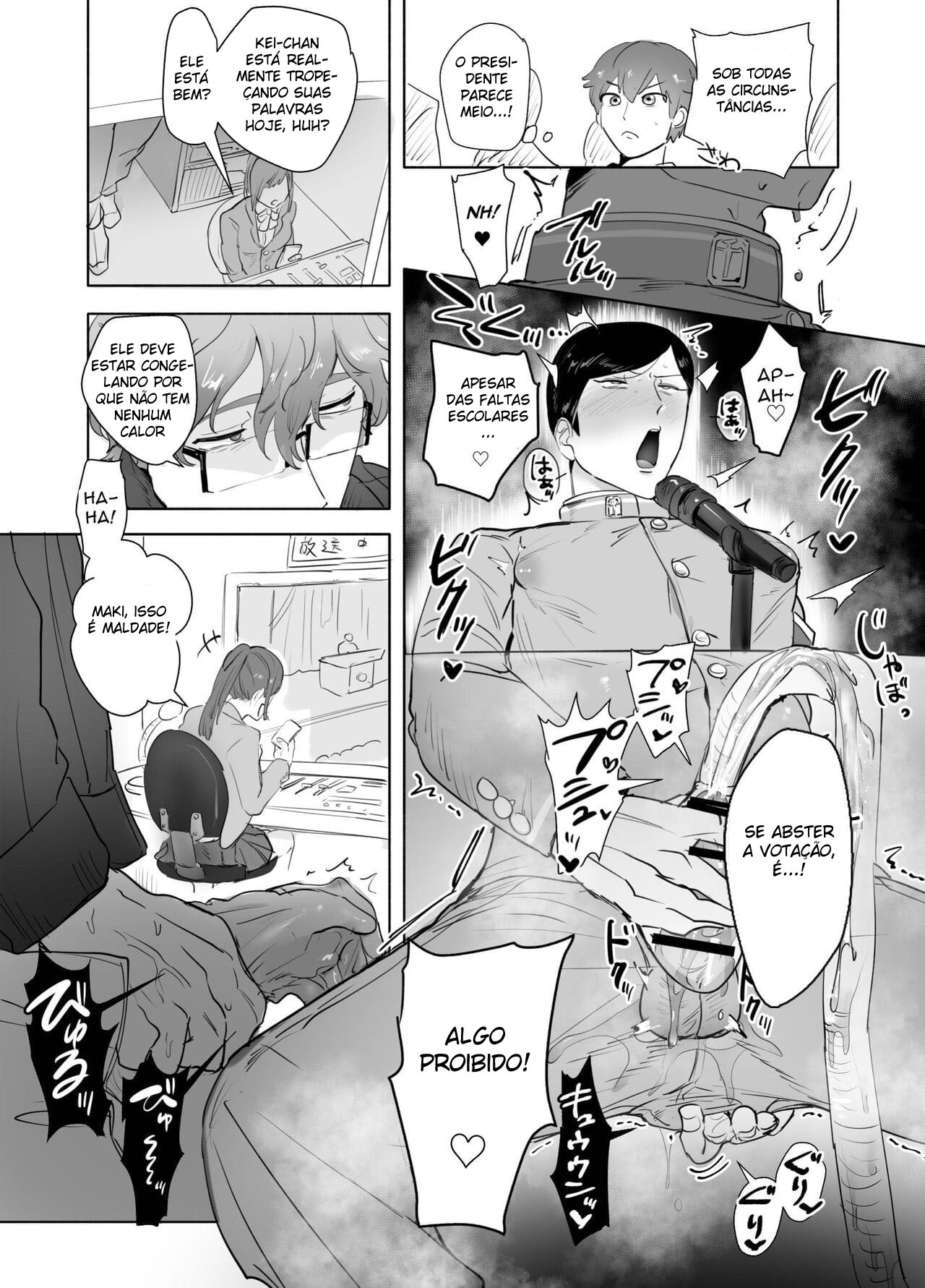 Keiichirou Se Veste de Cosplay de Enfermeira para um Professor Pervertido na Sala do Conselho Estudantil! - Página 35