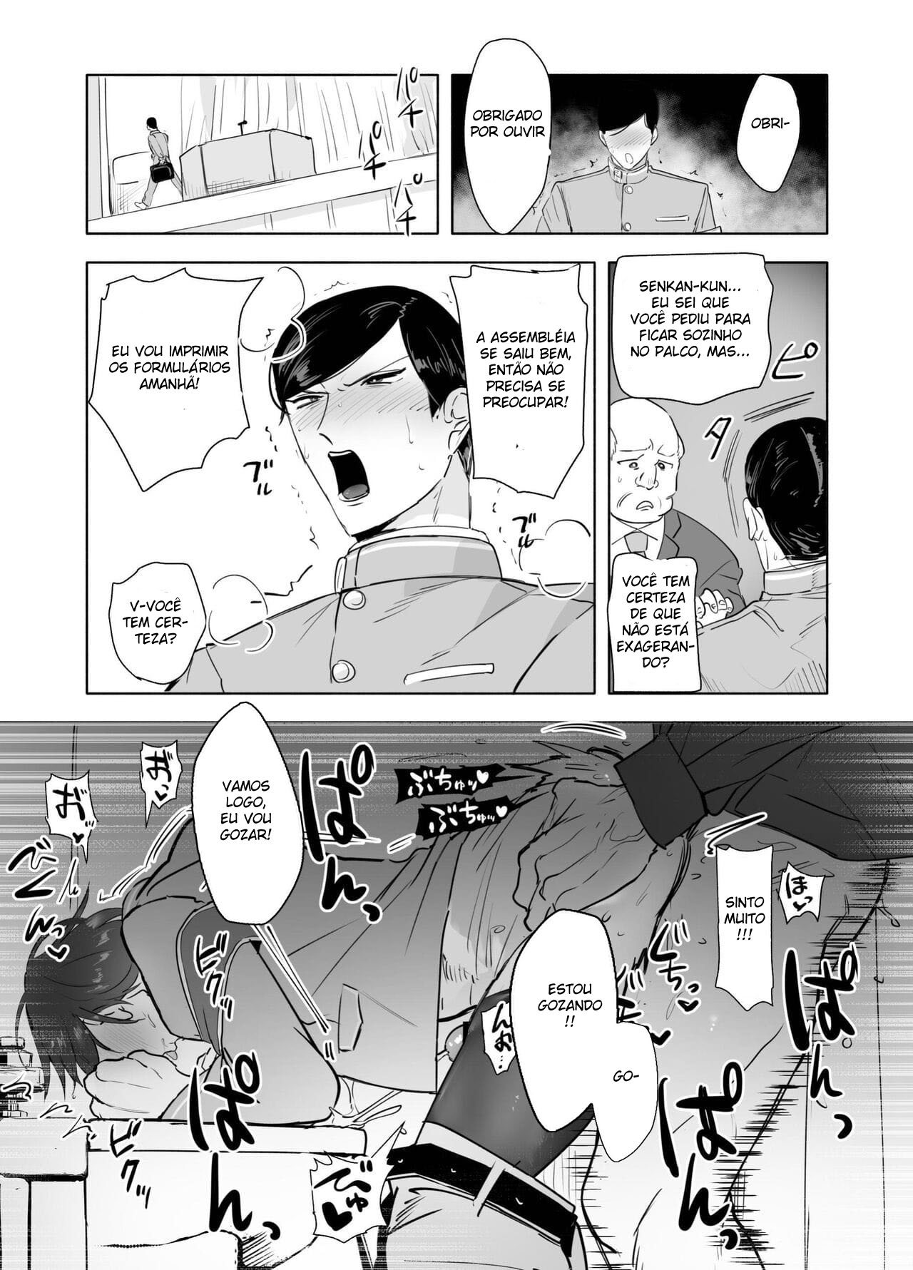 Keiichirou Se Veste de Cosplay de Enfermeira para um Professor Pervertido na Sala do Conselho Estudantil! - Página 36