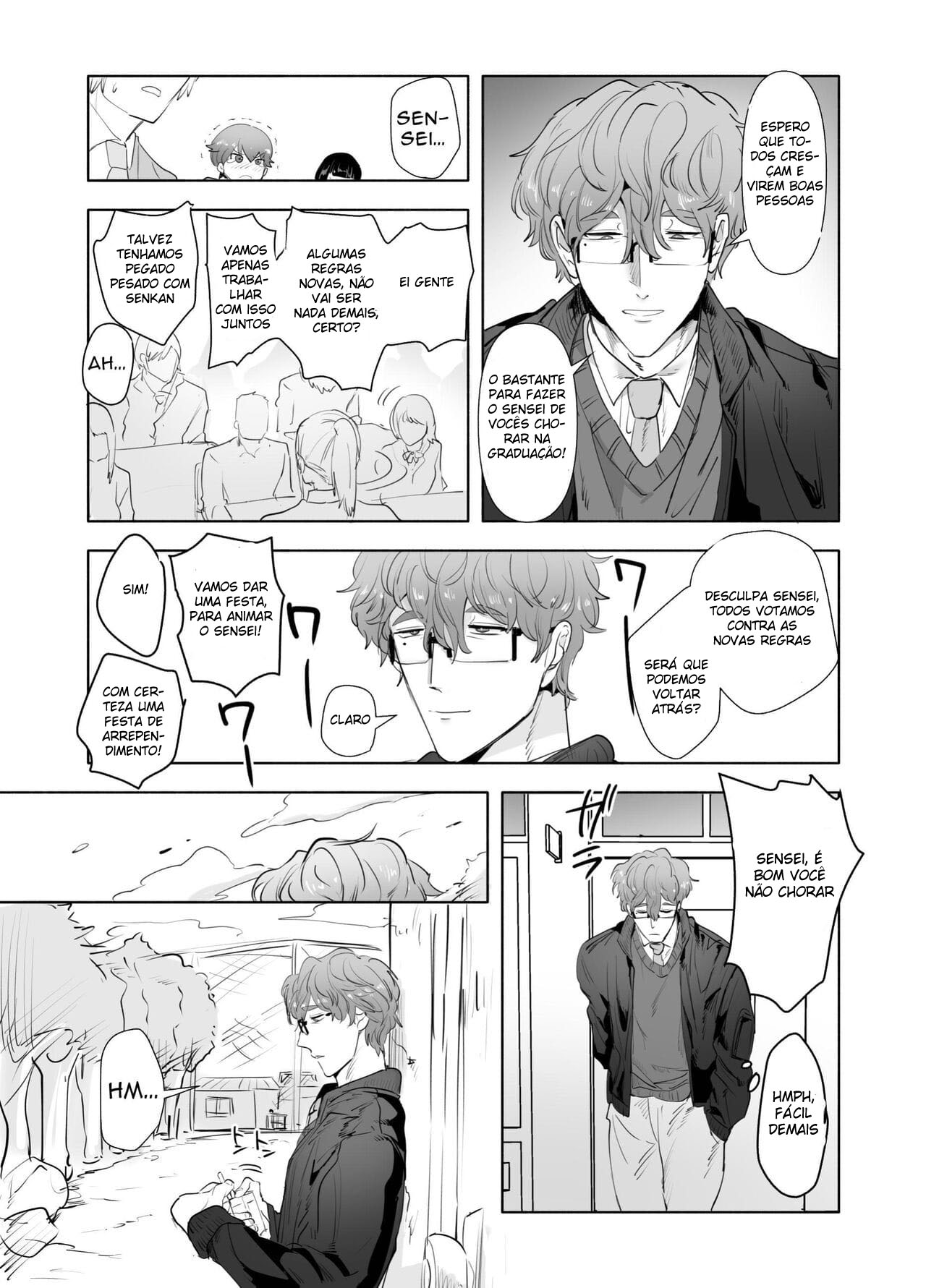 Keiichirou Se Veste de Cosplay de Enfermeira para um Professor Pervertido na Sala do Conselho Estudantil! - Página 42