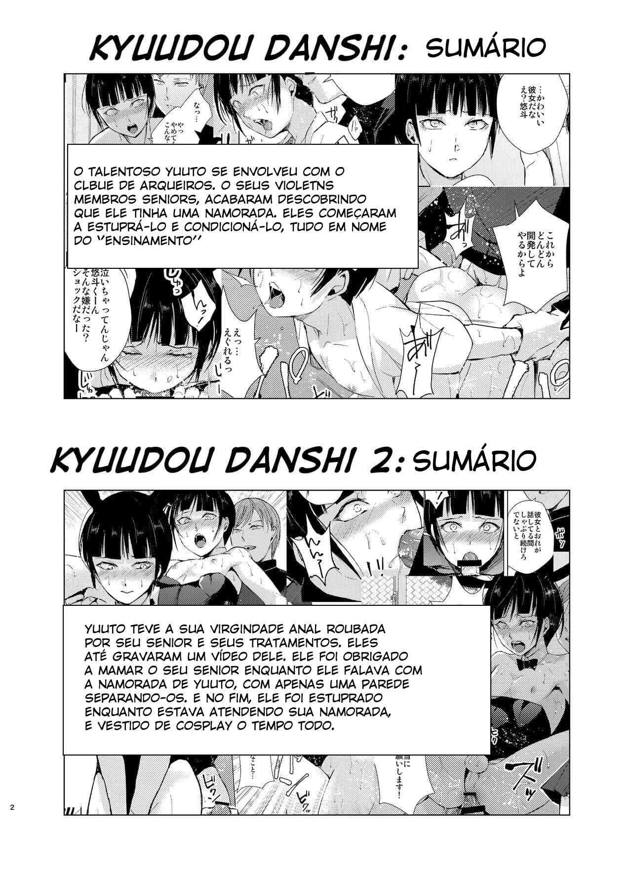 Kyuudou Danshi 3 Hentai Choukyou Bukatsu no Senpai-tachi ni Yoru no Kouen de Yagairode Choukyou saremashita - Página 3