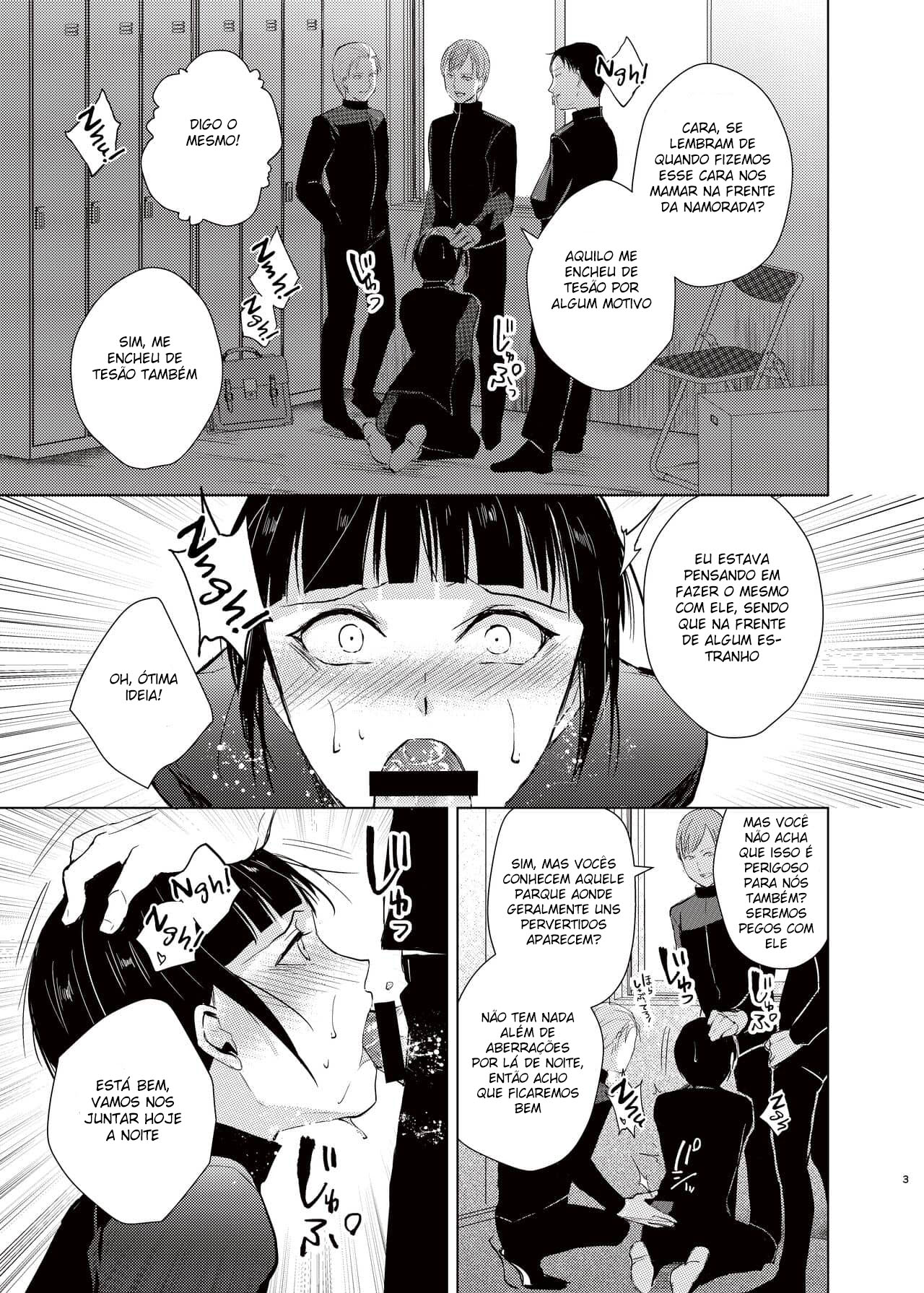 Kyuudou Danshi 3 Hentai Choukyou Bukatsu no Senpai-tachi ni Yoru no Kouen de Yagairode Choukyou saremashita - Página 4