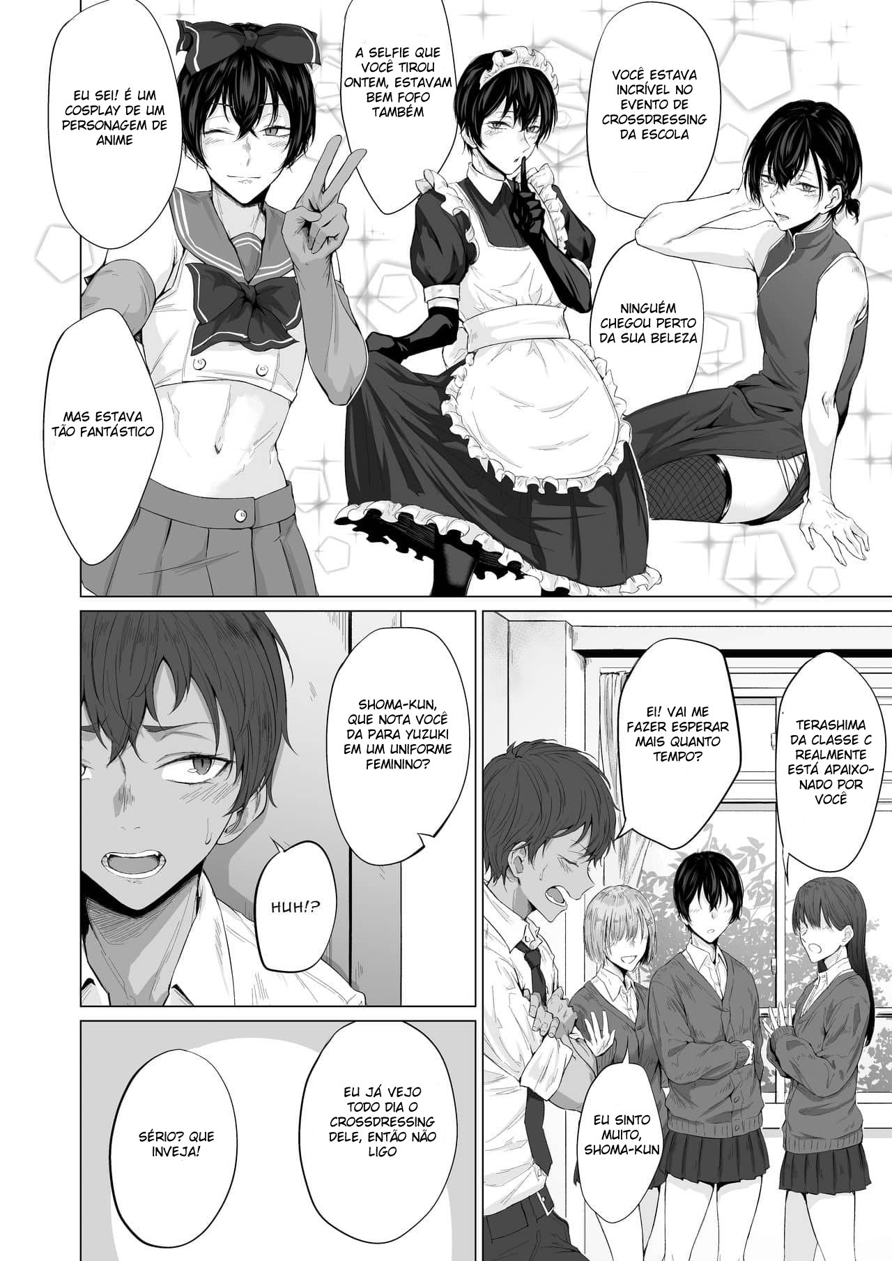 Meu Amigo de Infância me Fez Fazer Cross-dress e Femgasm com Seu Pau Grosso - Página 3