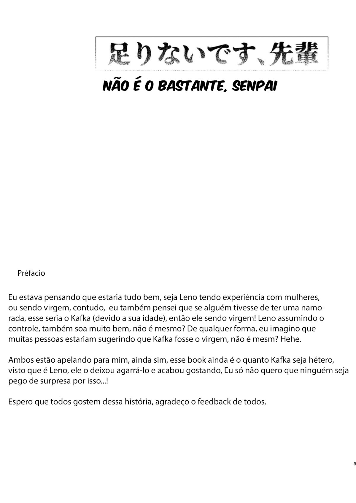 Não é o bastante, Senpai - Página 2
