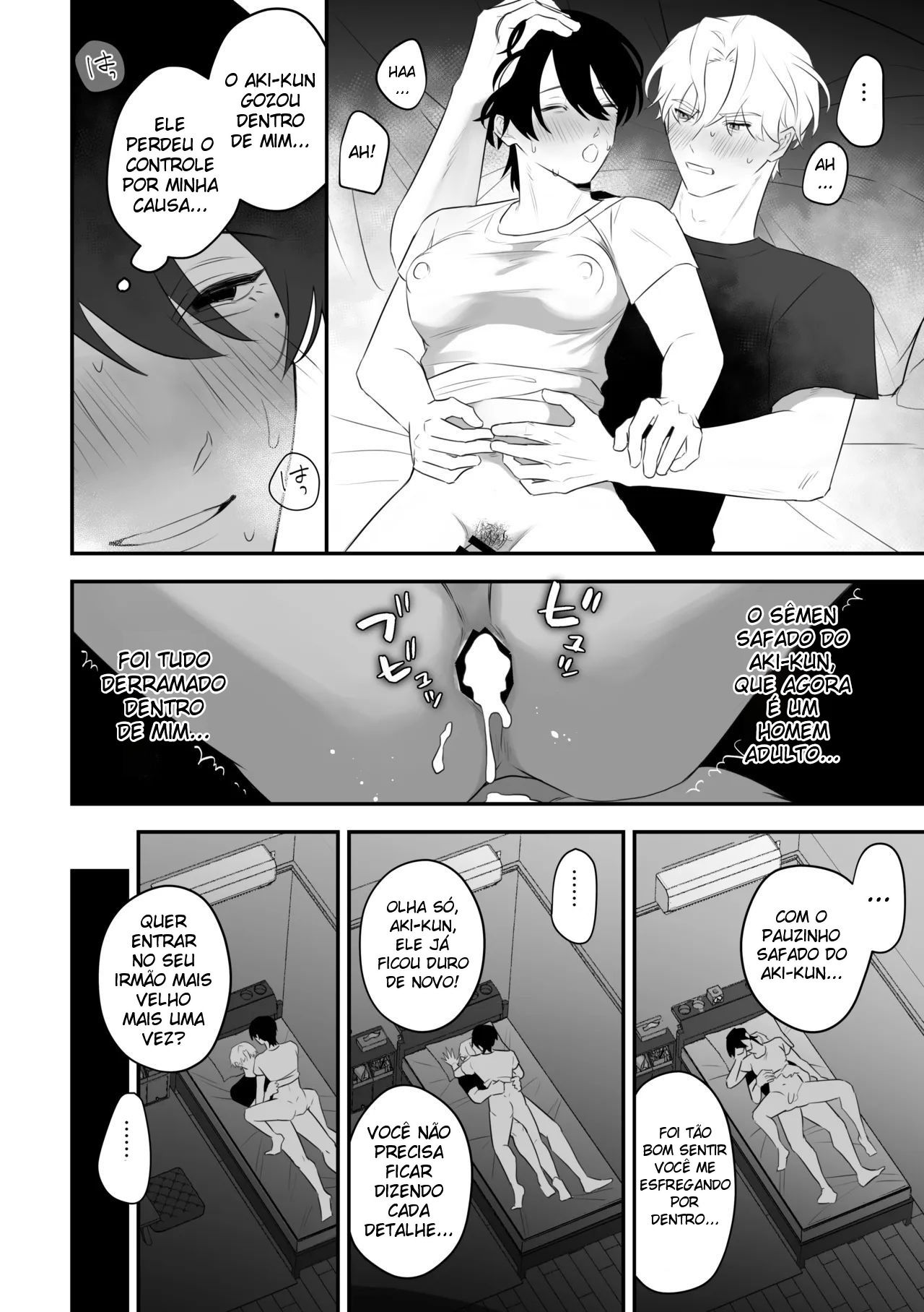 A Sedução do Irmão de Seios Femininos ~ Uma Semana Fazendo Muito Sexo Escondido da Família Com o Irmão Que Voltou para Casa ~ - Página 39
