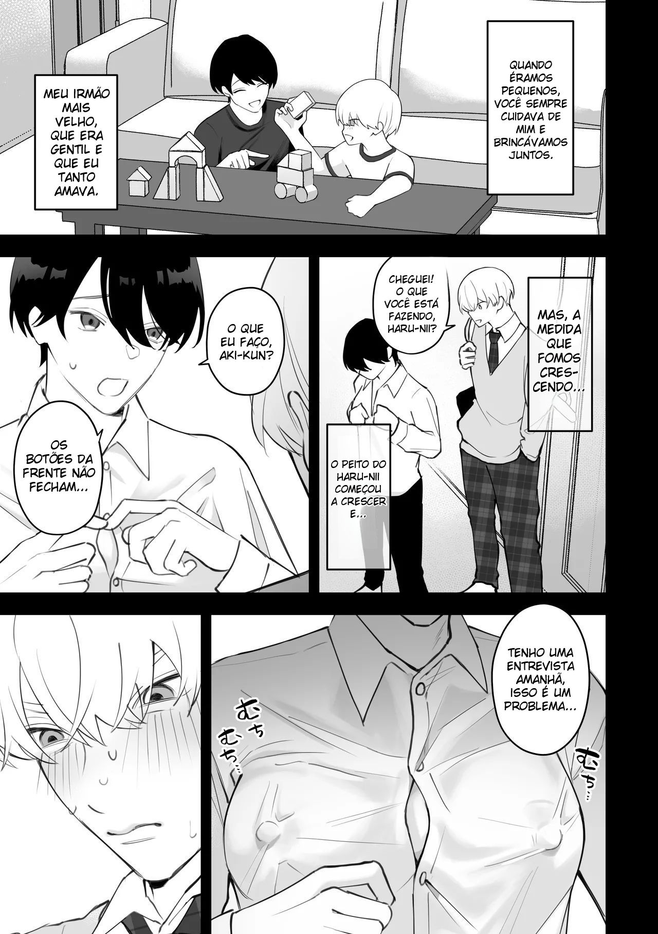A Sedução do Irmão de Seios Femininos ~ Uma Semana Fazendo Muito Sexo Escondido da Família Com o Irmão Que Voltou para Casa ~ - Página 6